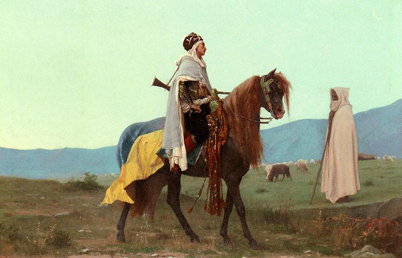 Gustave Boulanger An Arab Horseman oil painting image
